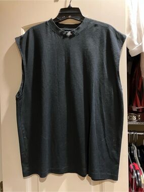 adidas Men's Black Sleeveless Muscle Tee
